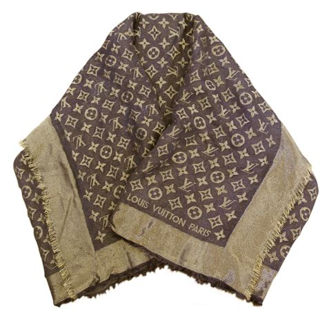 louis vuitton scarf cheap gold and brown|louis vuitton scarf price usa.